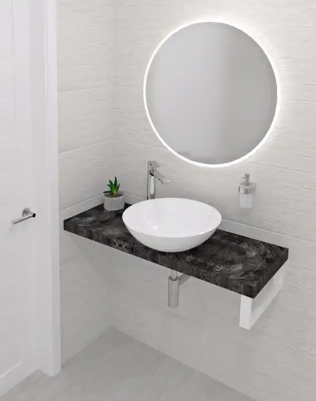 Sapho Avice Blat pod umywalkę 230x36 cm kamień łupany AV2369