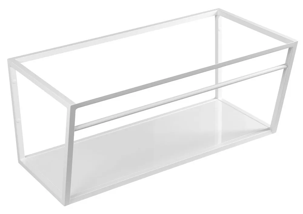 Sapho SKA Konsola wisząca do umywalki 89,6x45,8 cm z półką biały mat SKA113