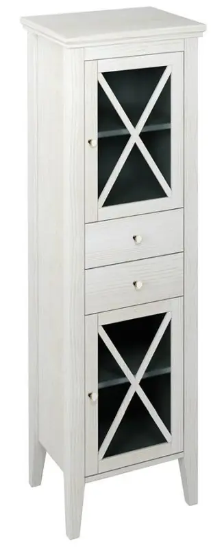 Sapho Cross Słupek boczny 49,2x39x170 cm prawy starobiały CR213
