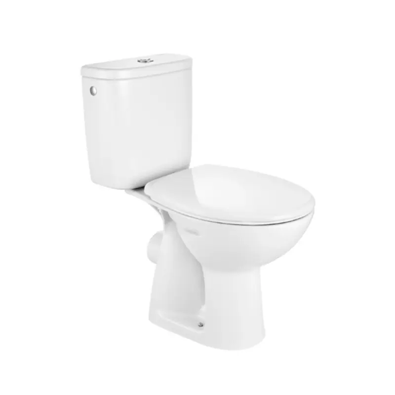 Roca Adele Toaleta WC stojąca kompakt z kołnierzem odpływ poziomy biała A342195000