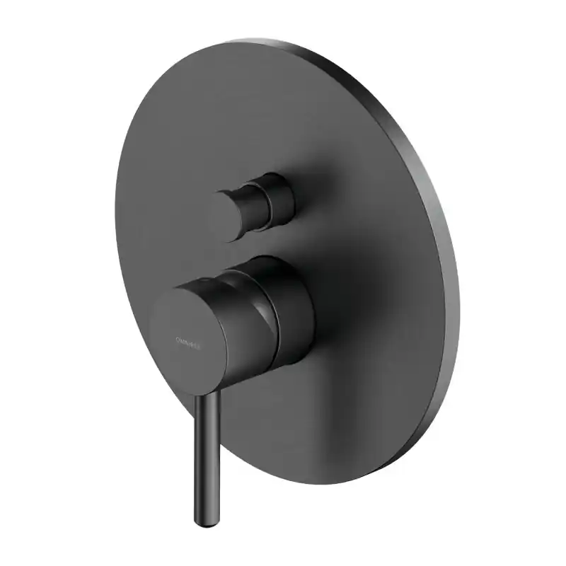 Omnires Y Bateria wannowo-prysznicowa podtynkowa element zewnętrzny grafit Y1235ROGR