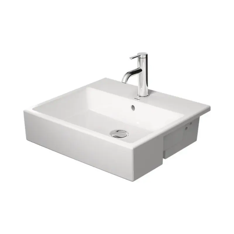 Duravit Vero Air Umywalka półblatowa 55x47 cm biały Alpin z powłoką WonderGliss 03825500001