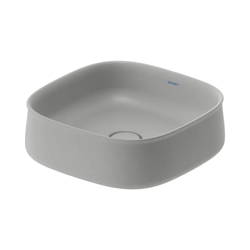 Duravit Zencha Umywalka nablatowa 42x42 cm szary półmat z powłoką WonderGliss 23734267791