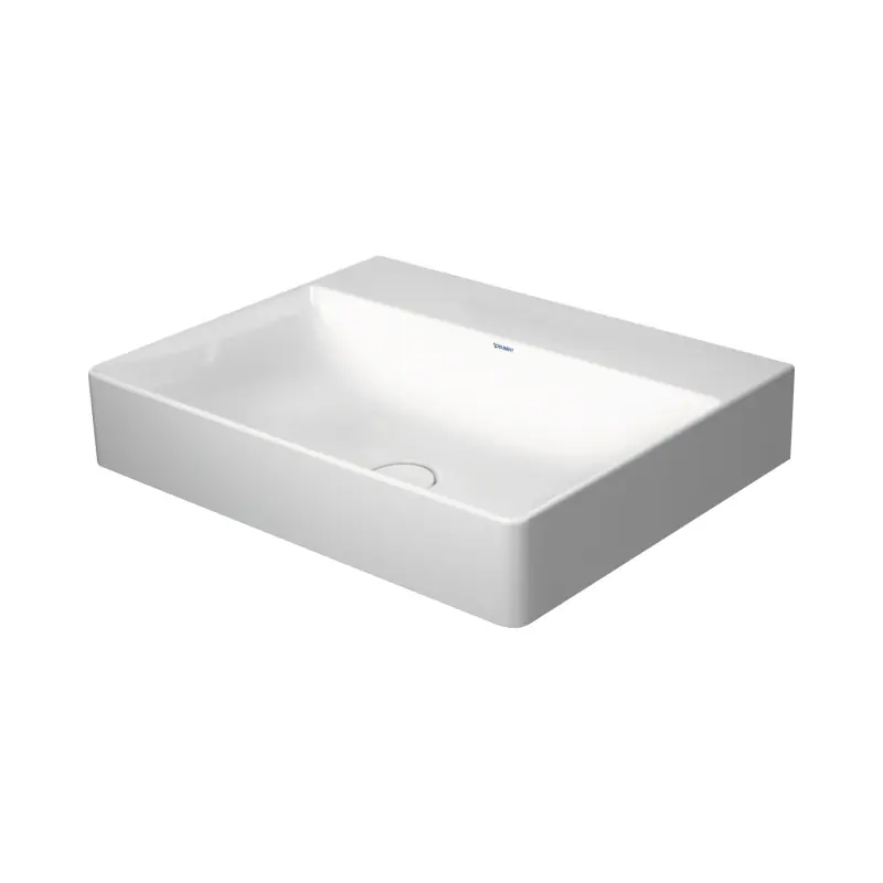 Duravit DuraSquare Umywalka meblowa 60x47 cm bez otworu na baterię biały Alpin z powłoką WonderGliss 23536000701