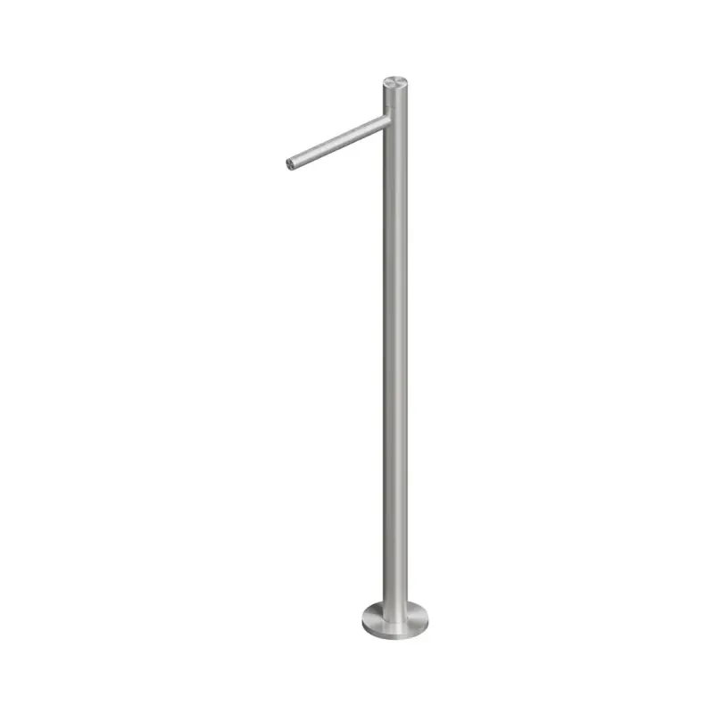 QuadroDesign Stereo Bateria umywalkowa hydroprogresywna wolnostojąca stal nierdzewna szczotkowana 1605/1AS