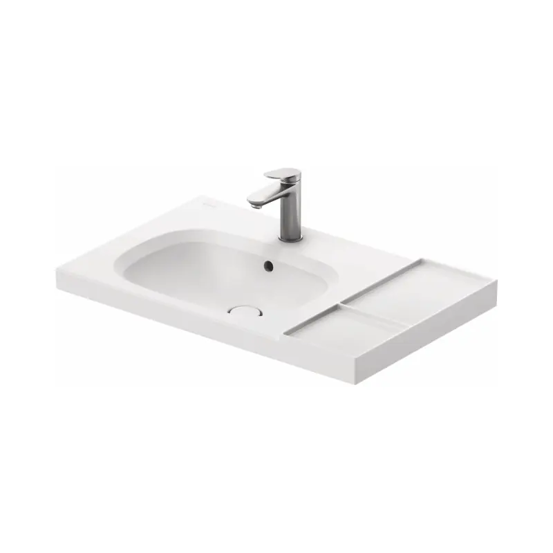 Duravit Aurena Umywalka meblowa 80,5x50,5 cm lewa biały półmat z powłoką HygieneGlaze Plus 239580AC00