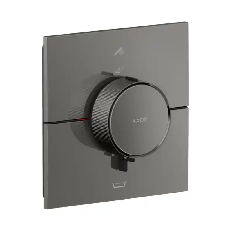 Axor ShowerSelect ID Bateria wannowo-prysznicowa termostatyczna podtynkowa zgodna z EN 1717 czarny chrom połysk 36753330