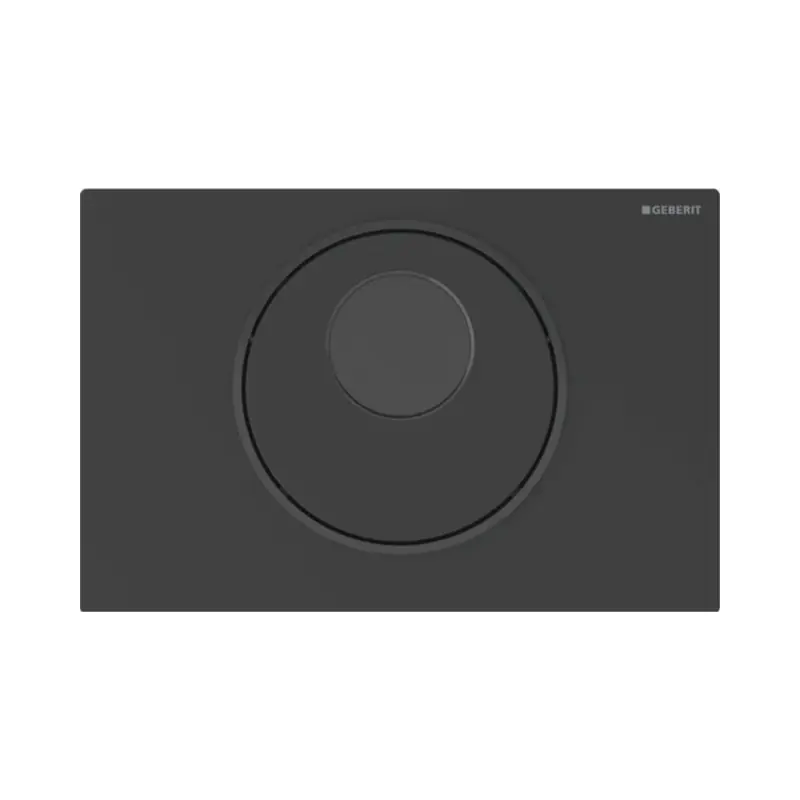 Geberit Sigma 10 Przycisk WC bezdotykowy zasilanie sieciowe czarny mat/czarny z powłoką easy-to-clean 115.890.16.6