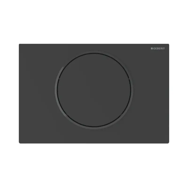 Geberit Sigma 10 Przycisk WC bezdotykowy zasilanie sieciowe czarny mat/czarny powłoka easy-to-clean 115.863.16.6