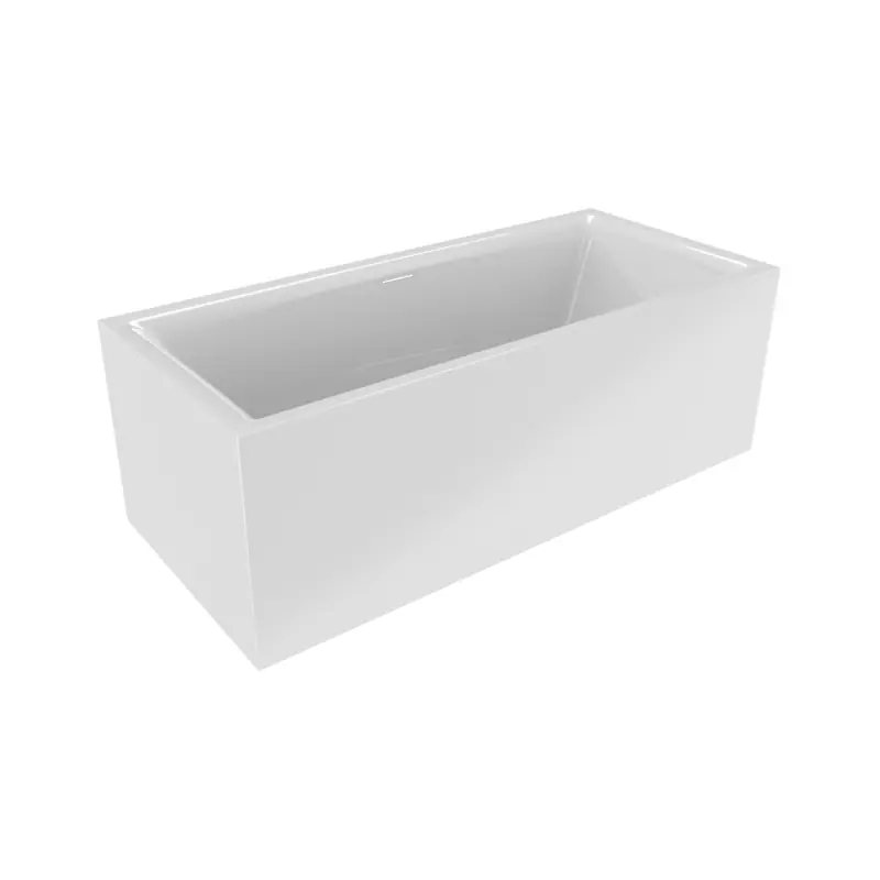 Riho Still Square Plug & Play Wanna prostokątna 180x80 cm z napełnianianiem przez przelew + obudowa + nóżki biała B099064005