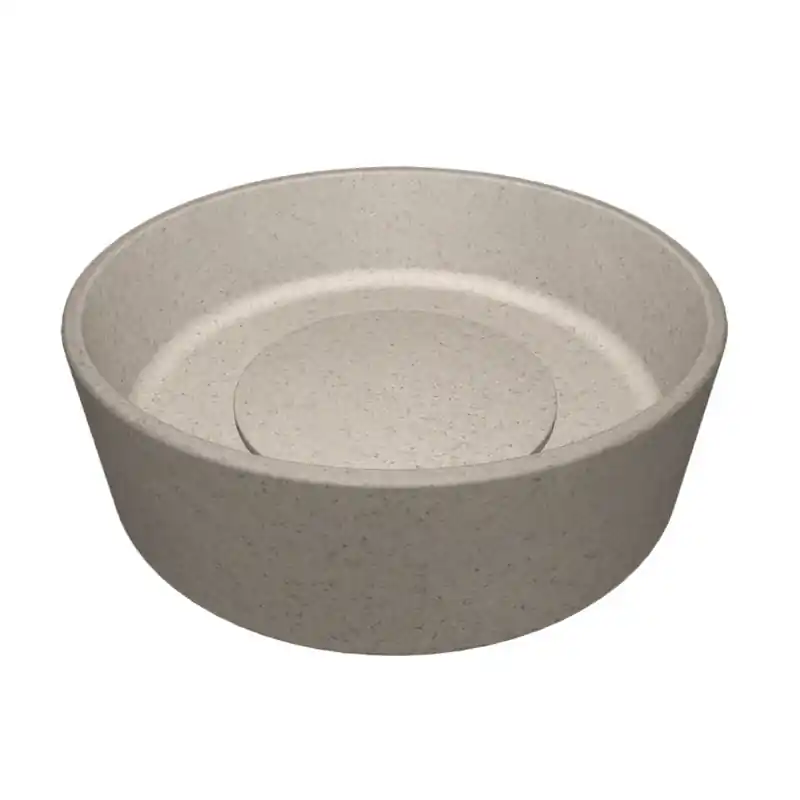Laveo Perl Umywalka nablatowa 36x36 cm beż VGP1410T