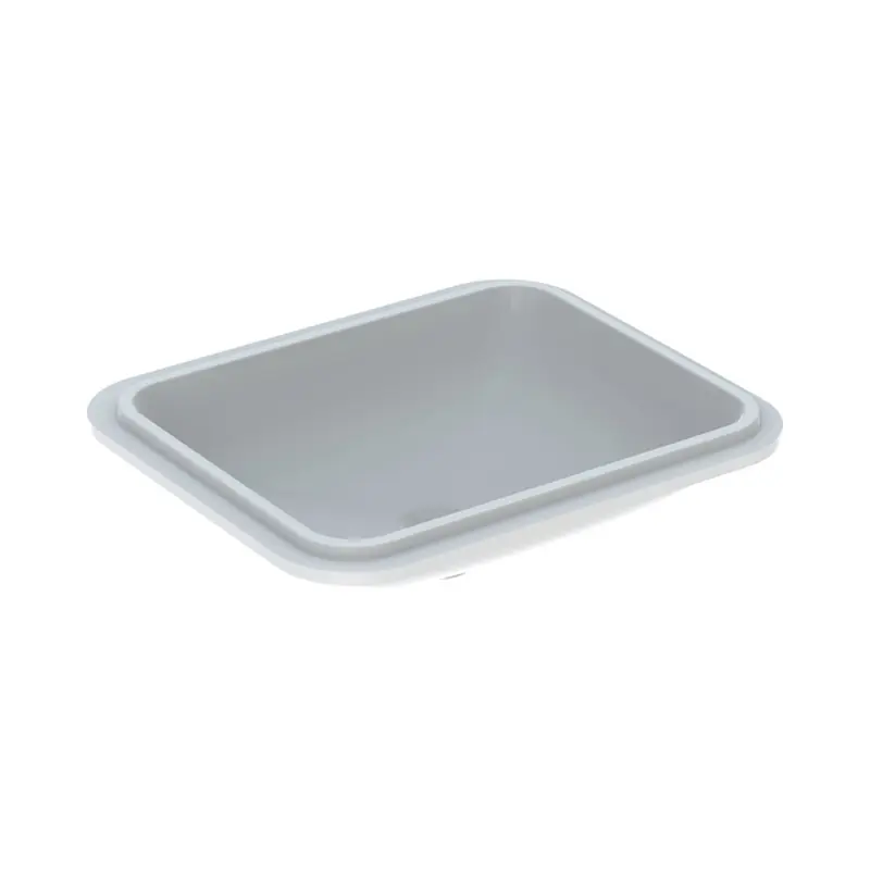 Geberit Variform Umywalka podblatowa 58x49 cm bez otworu na baterię bez przelewu biały/spód szkliwiony z powłoką KeraTect 500.767.00.2