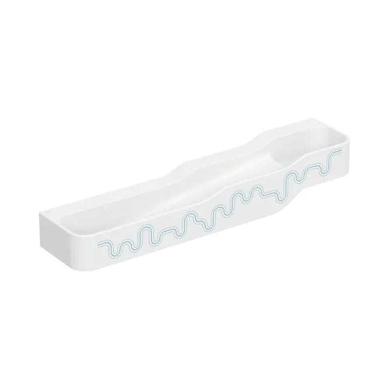 Geberit Bambini Umywalka wisząca 180x39 cm dziecięca poczwórna bez otworów na baterie biały alpin/niebieski/jasnoniebieski mat 502.977.SX.2