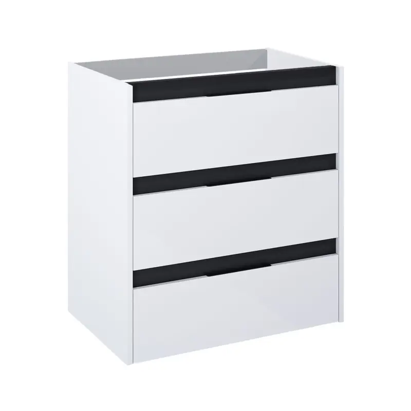 Roca Alpine Szafka podumywalkowa 68,5x45,2x74 cm biały/czarny A857867606