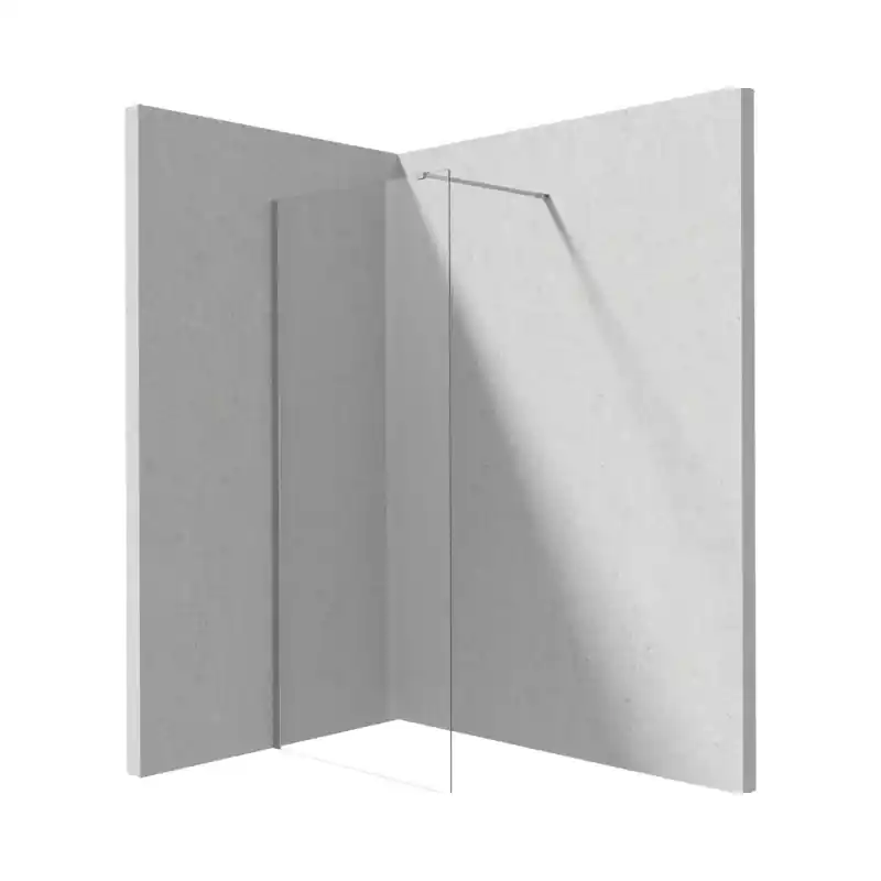 Deante Prizma Kabina walk-in 70x195 cm profile stal szczotkowana szkło przejrzyste KTJ_F37P