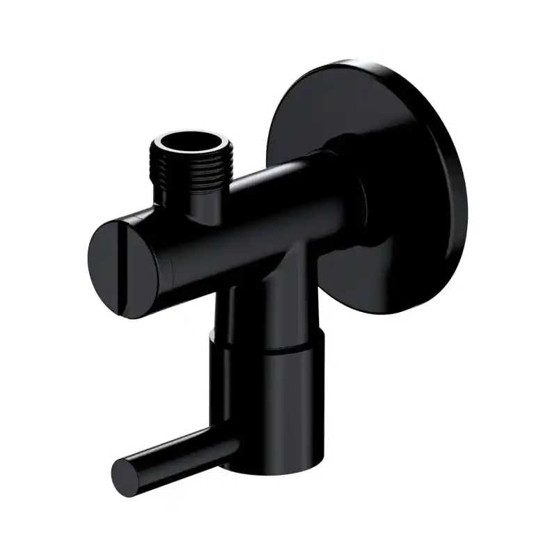 Omnires Zawór kątowy 1/2"x3/8" czarny półmat 8857BL