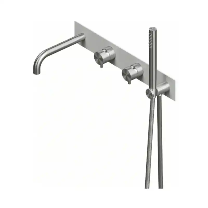 QuadroDesign Source Bateria wannowa podtynkowa stal nierdzewna szczotkowana 1369R.00AS