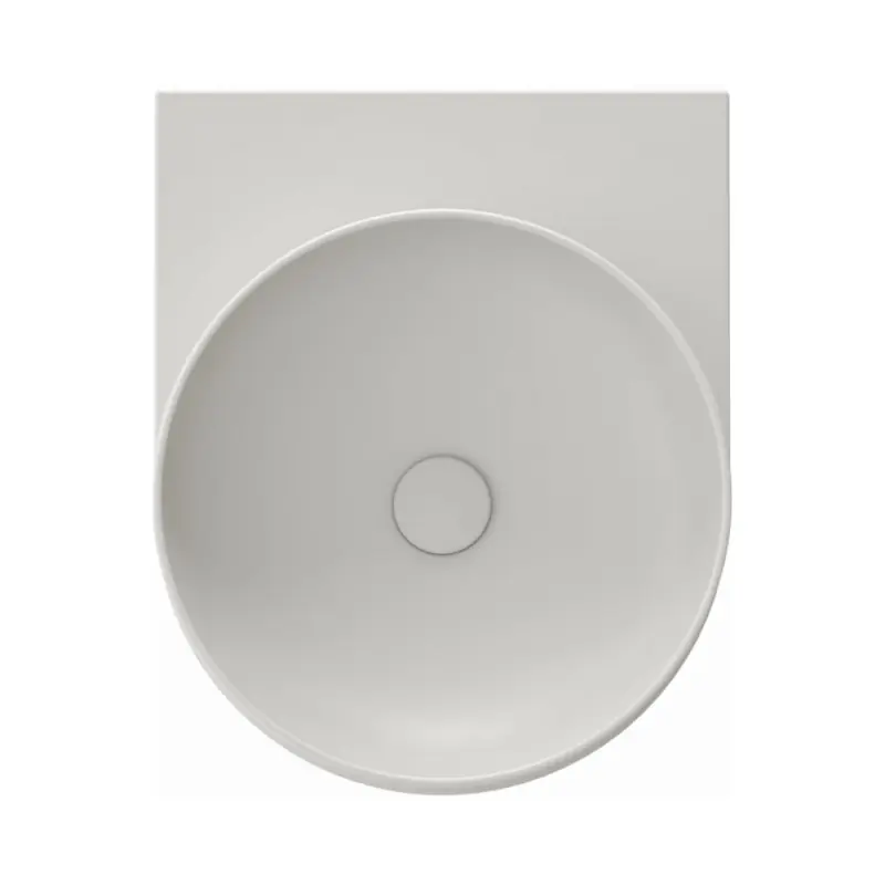 Ravak Yard 400 Umywalka wisząca 40,5x50 cm bez otworu na baterię Smoke Grey XJX0O040000