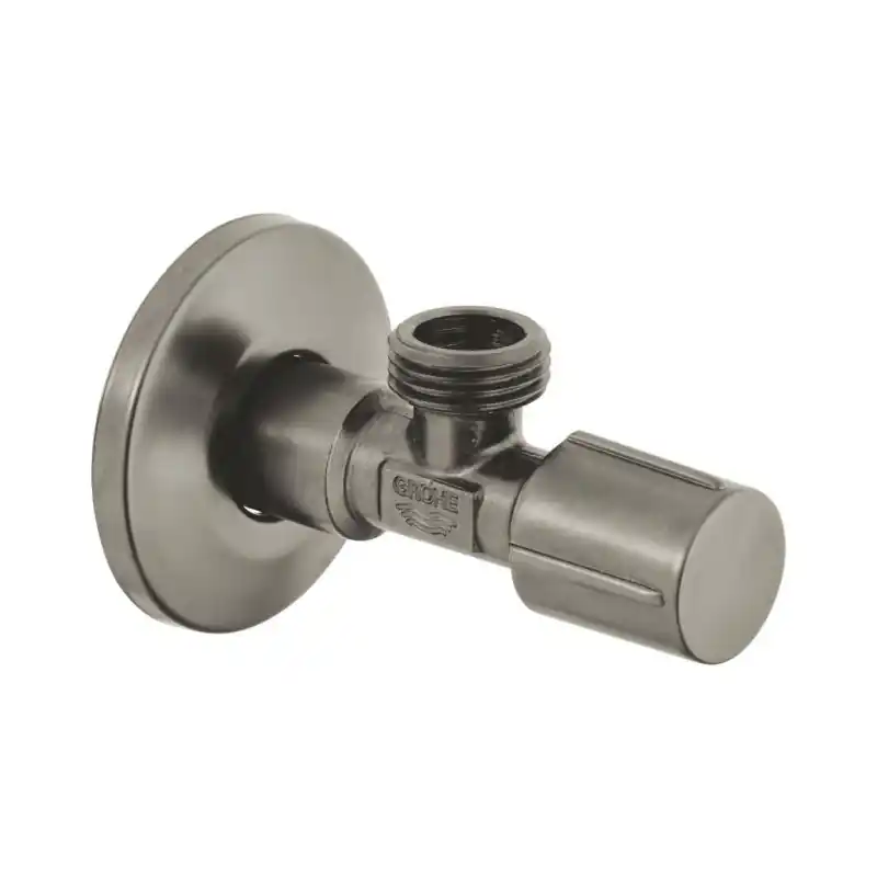 Grohe Zawór kątowy 1/2"x1/2" gwint ułatwiający uszczelnienie satin steel 22041MS1