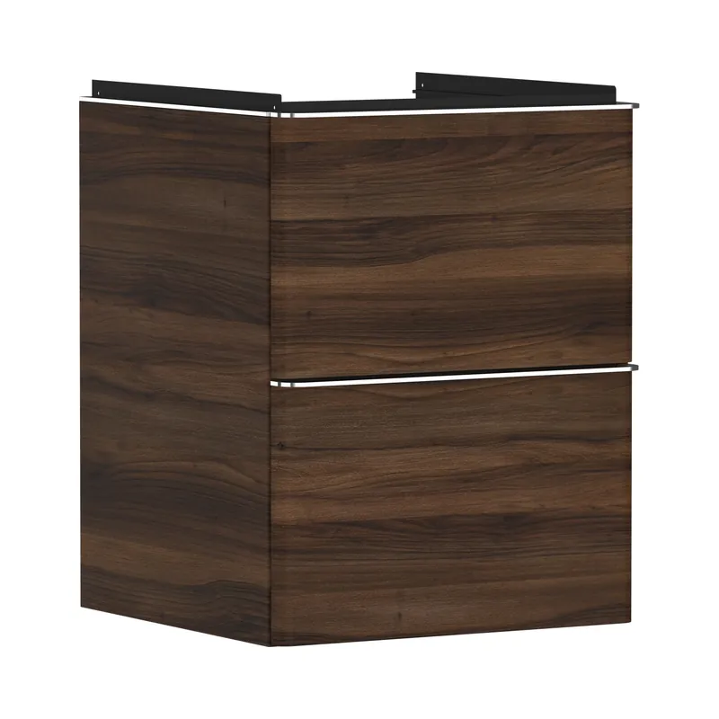 Hansgrohe Xelu Q Szafka pod małą umywalkę wiszącą 48x47.5 cm ciemny orzech 54022000