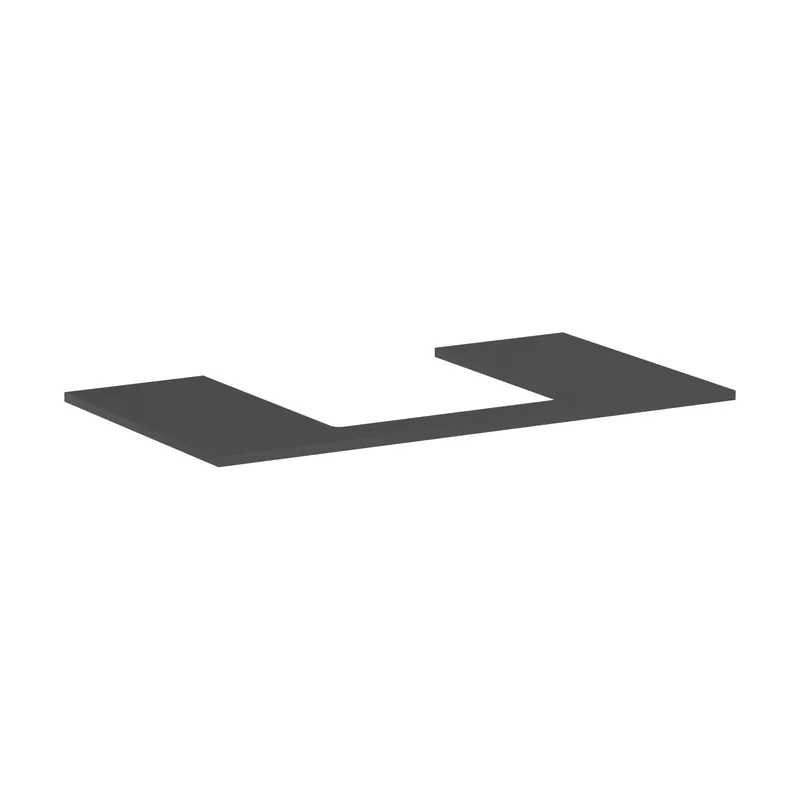 Hansgrohe Xilesa E Blat 98x55 cm z wycięciem na środku pod umywalkę wpuszczaną szlifowaną szary łupek mat 54270760