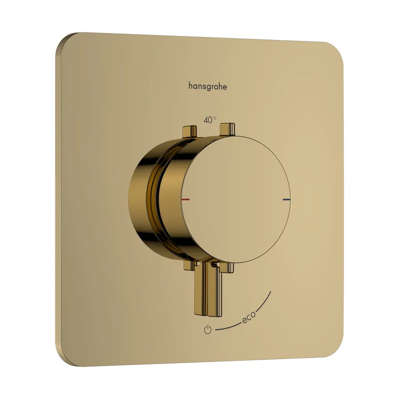 Hansgrohe Ecostat Comfort Q Bateria termostatyczna do 1 odbiornika podtynkowa złoty optyczny polerowany 33712990