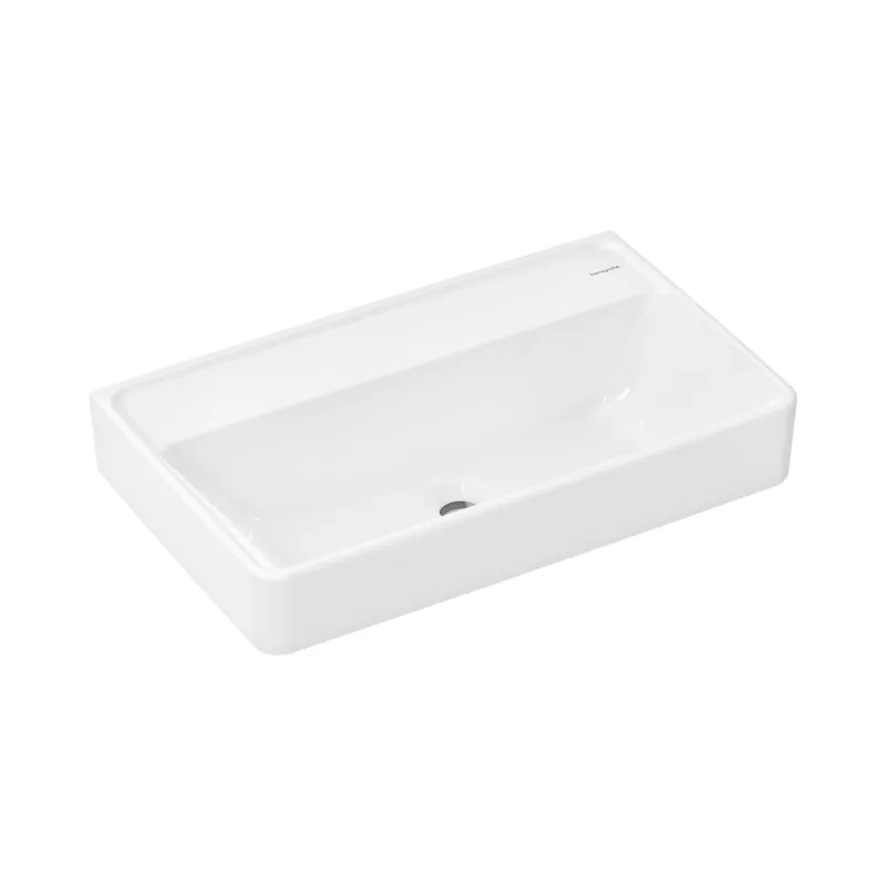 Hansgrohe Xanuia Q Umywalka wisząca Compact 65x39 cm bez otworu na baterię bez przelewu SmartClean biały 61131450