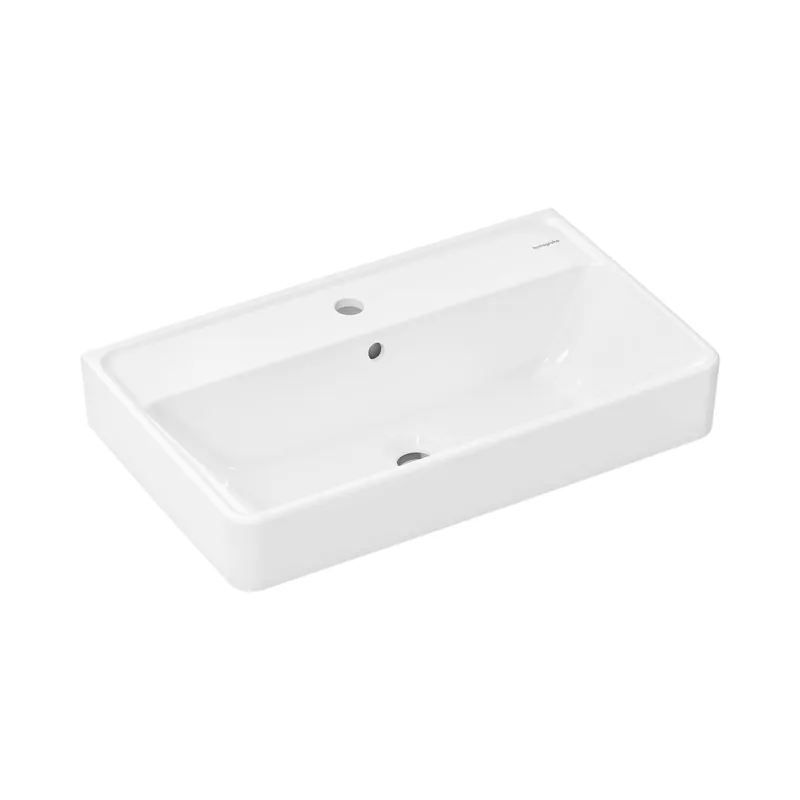 Hansgrohe Xanuia Q Umywalka wisząca Compact 65x39 cm z otworem na baterię z przelewem biały 60617450