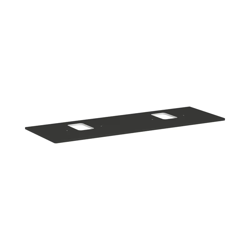 Hansgrohe Xelu Q Blat 156x55 cm z wycięciami pod 2 umywalki nablatowe z otworem na baterię mat szary diament 54126910