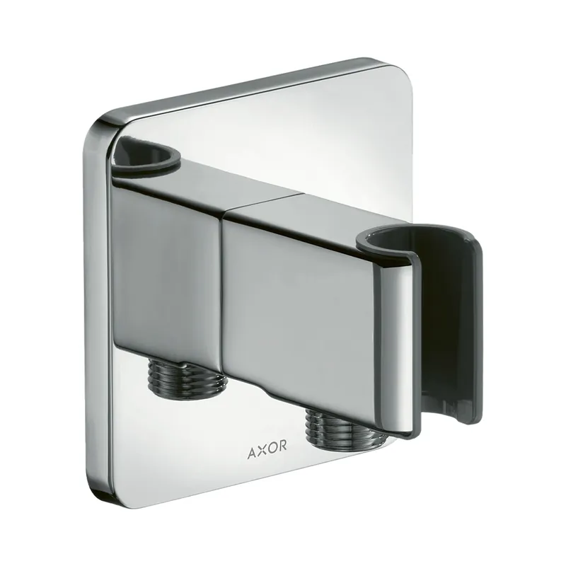 Axor ShowerSolutions Przyłącze węża prysznicowego z uchwytem softsquare czarny chrom polerowany 11626330