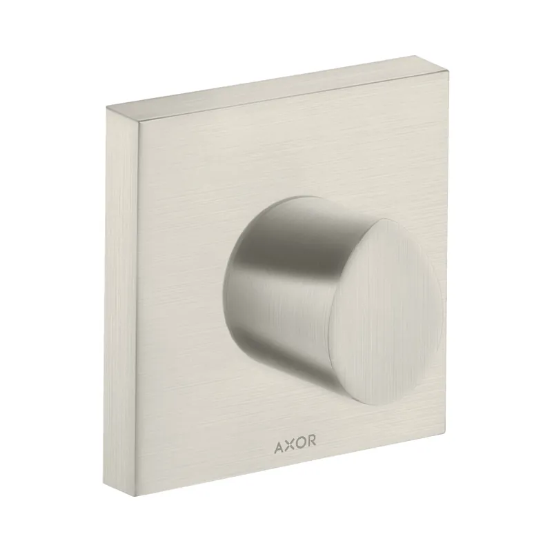 Axor Starck Organic Zawór odcinający 12x12 cm podtynkowy stal szlachetna optyczna 12771800