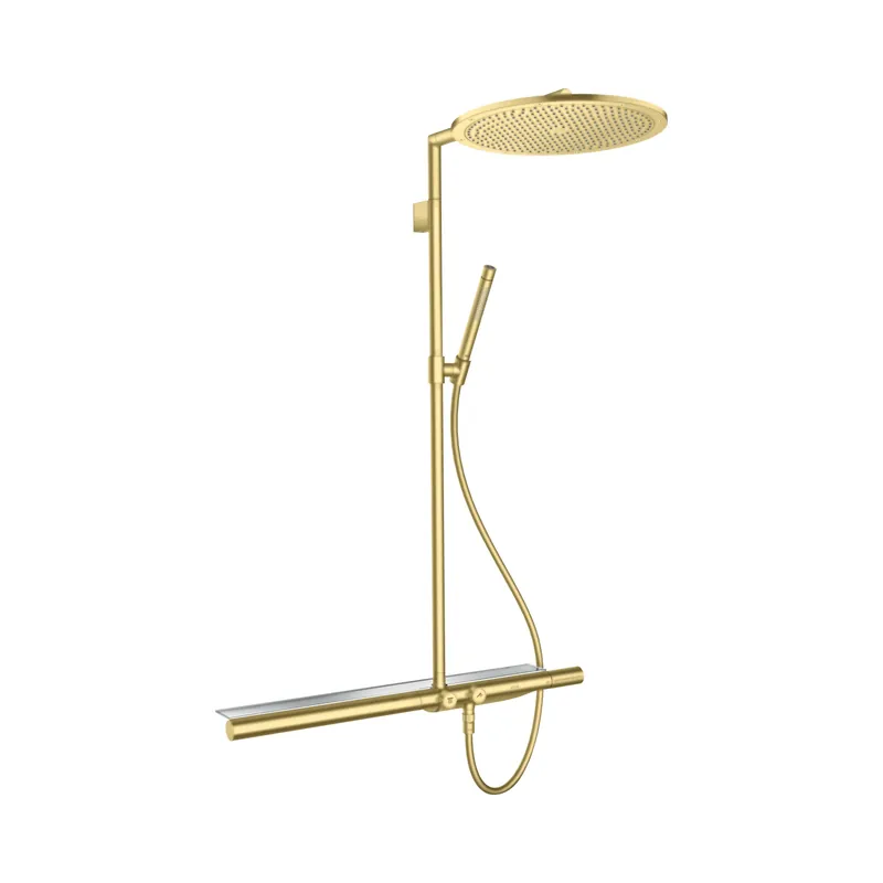 Axor ShowerSolutions Zestaw Prysznicowy 35 cm 1jet termostatyczny 80 cm mosiądz szczotkowany 27984950