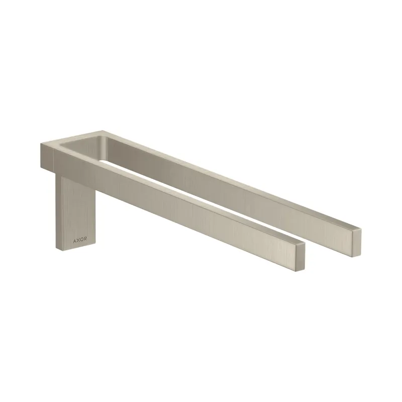 Axor Universal Rectangular Wieszak na ręczniki 2-ramienny nikiel szczotkowany 42622820