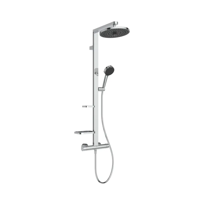 Ideal Standard Ceratherm Alu+ Zestaw prysznicowy termostatyczny natynkowy z deszczownicą chrom BD583AA