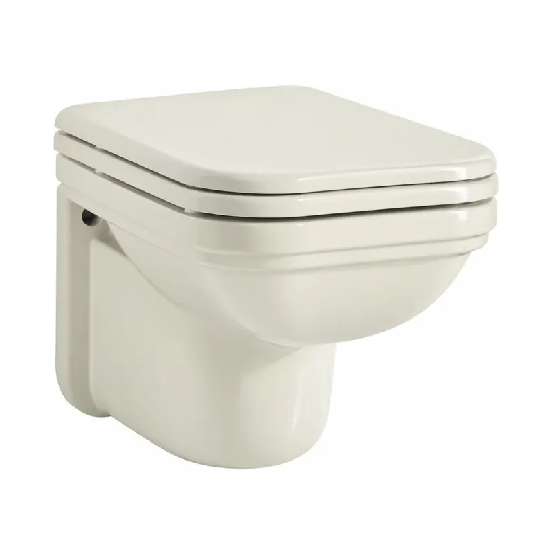 Kerasan Waldorf Toaleta WC podwieszana 55x37 cm z kołnierzem Pergamon Lucido 411505