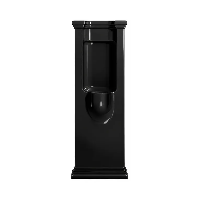 Kerasan Waldorf Pisuar stojący 44x34 cm Nero Lucido 413104