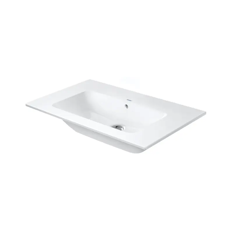 Duravit ME by Starck Umywalka meblowa 83x49 cm bez otworu na baterię biały Alpin z powłoką WonderGliss 23368300601