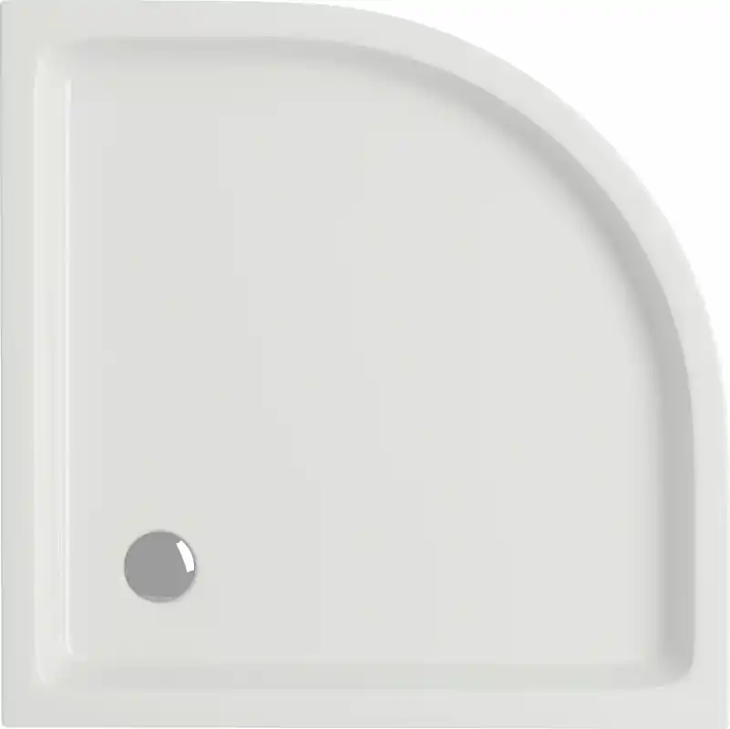 Cersanit Tako Brodzik półokrągły 90x90x16 cm zintegrowany z panelem biały S204-004