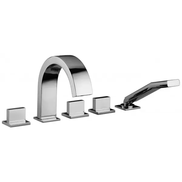Paffoni Level Piatta Bateria nawannowa 5-otworowa chrom LEP044CR