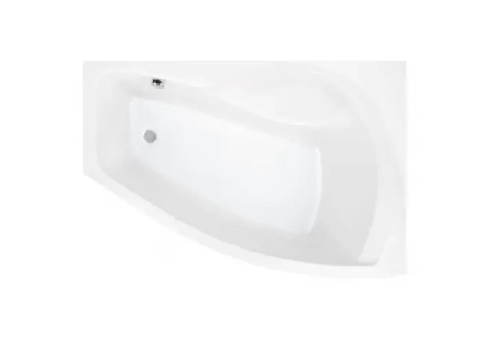 Roca Nicole Wanna narożna asymetryczna 150x80x44,5 cm akrylowa prawa biała A24T129000