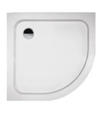 Scansani Basic Brodzik półokrągły 80x80 cm biały BN2230020100
