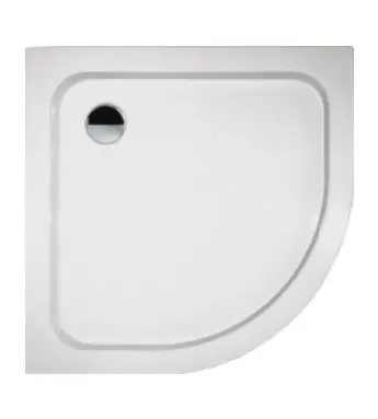Scansani Basic Brodzik półokrągły 80x80 cm zabudowany biały BN2230023100