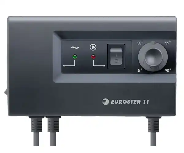 Euroster E11 Sterownik pompy c.o. w instalacjach grzewczych 15x5,2x9 cm czarny 11C