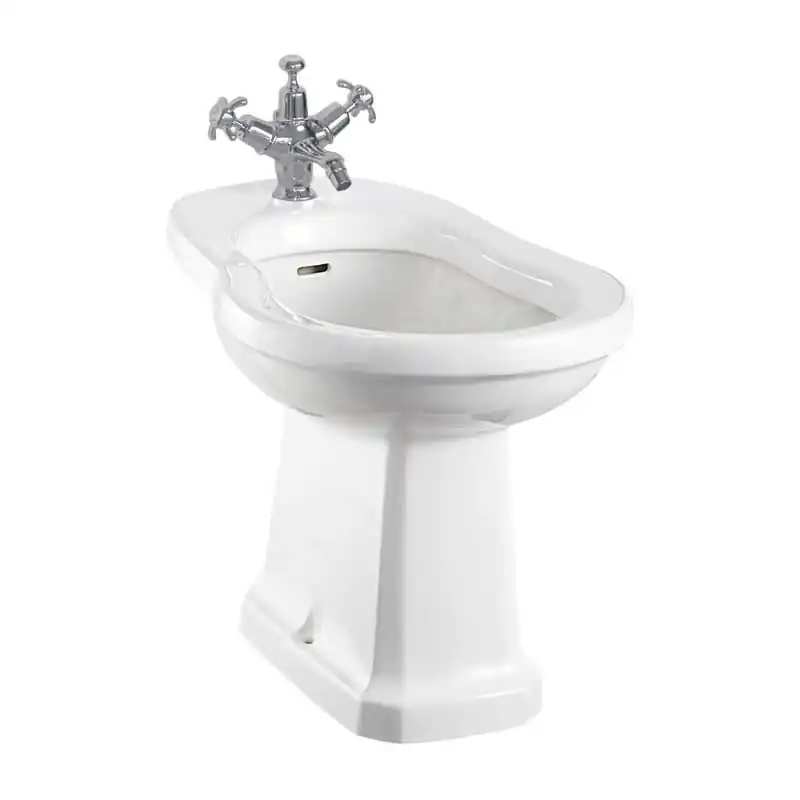 Burlington Bidet stojący 39,5x56,5x39,5 cm biały P4