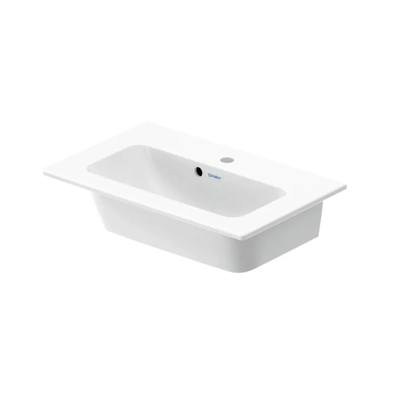 Duravit ME by Starck Umywalka meblowa 63x40 cm Compact z otworem na baterię i przelewem biała 2342630000