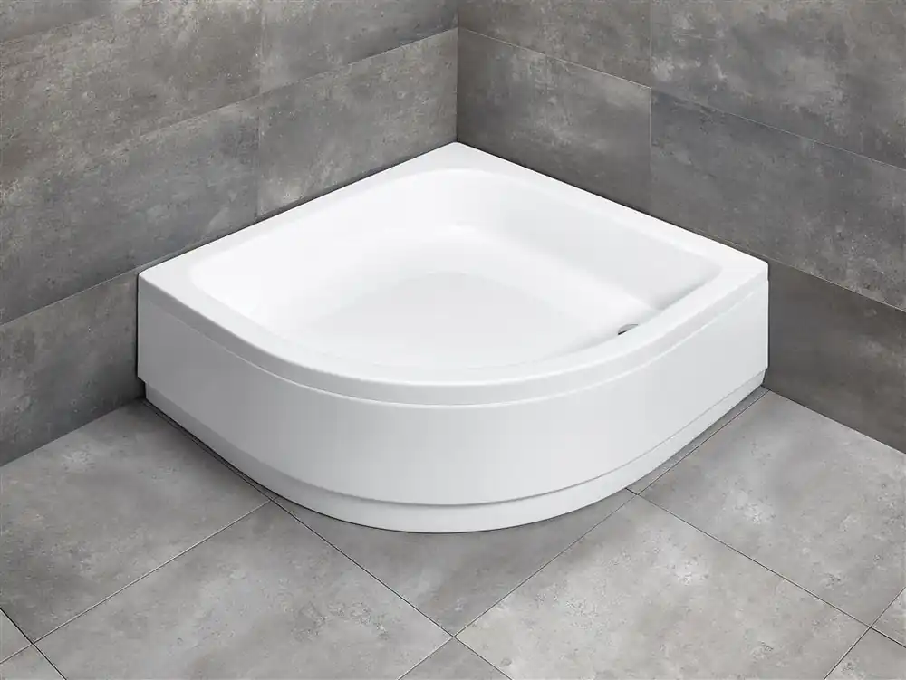 Radaway Samos A Brodzik półokrągły 80x80 cm biały 4S88300-03