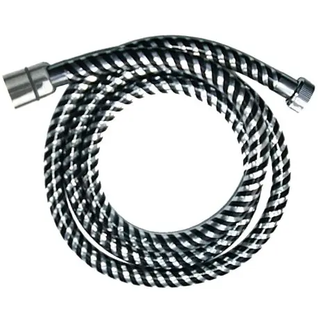 Invena Akcesoria Wąż prysznicowy 150 cm chrom czarny AW-30-J04-J