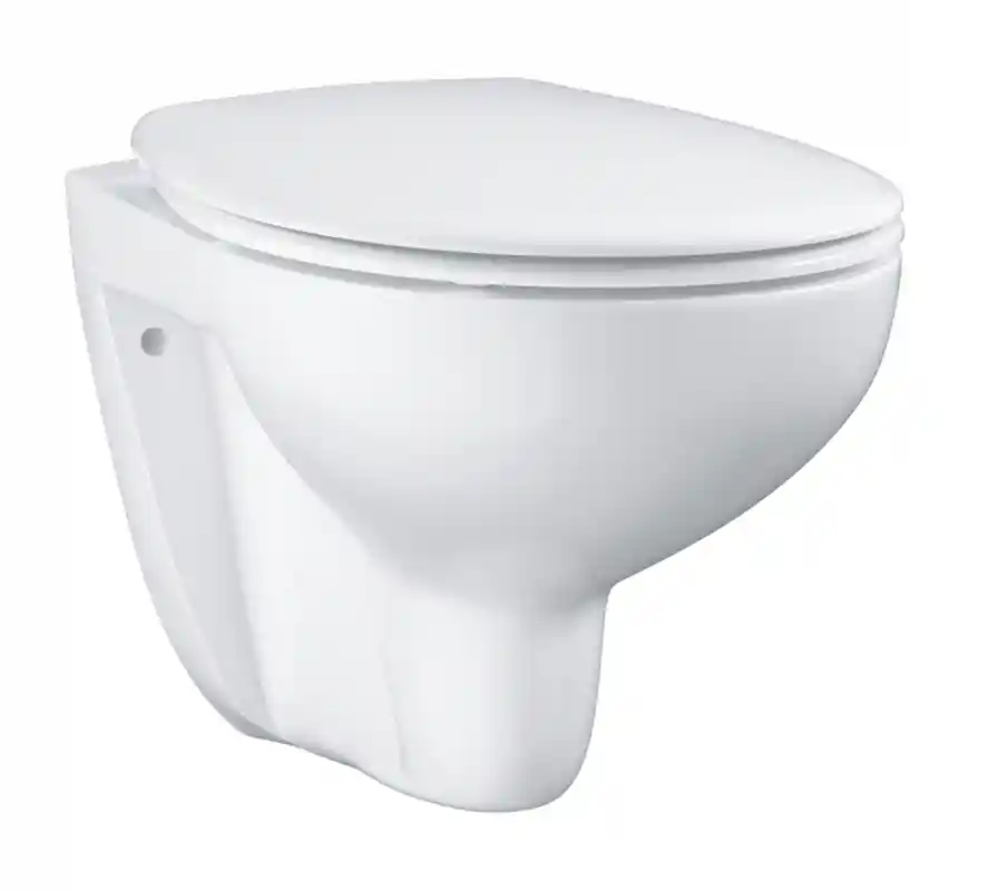 Grohe Bau Ceramic Zestaw Toaleta WC podwieszana 53,1x36,8 cm bez kołnierza z deską sedesową wolnoopadającą biały 39351000