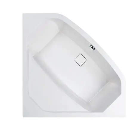 Sanplast Space Line WS-kpl/SPACE Wanna narożna 140x140x48 cm ze stelażem systemem odpływowym i obudową biała 610-100-0750-01-000