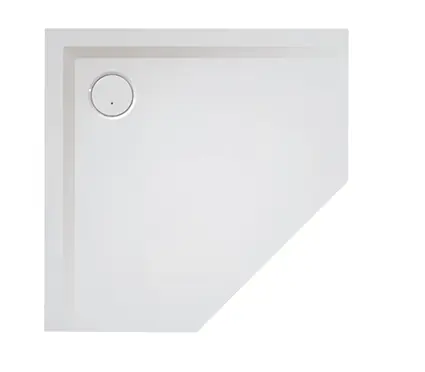 Sanplast Space Mineral BPK-M/SPACE Brodzik pięciokątny 100x100x1,5 cm biały 645-290-0840-01-000